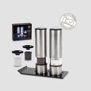 Мельница Elis Sense Peugeot для соли, 20 см, нержавеющая сталь матовая, на бат.